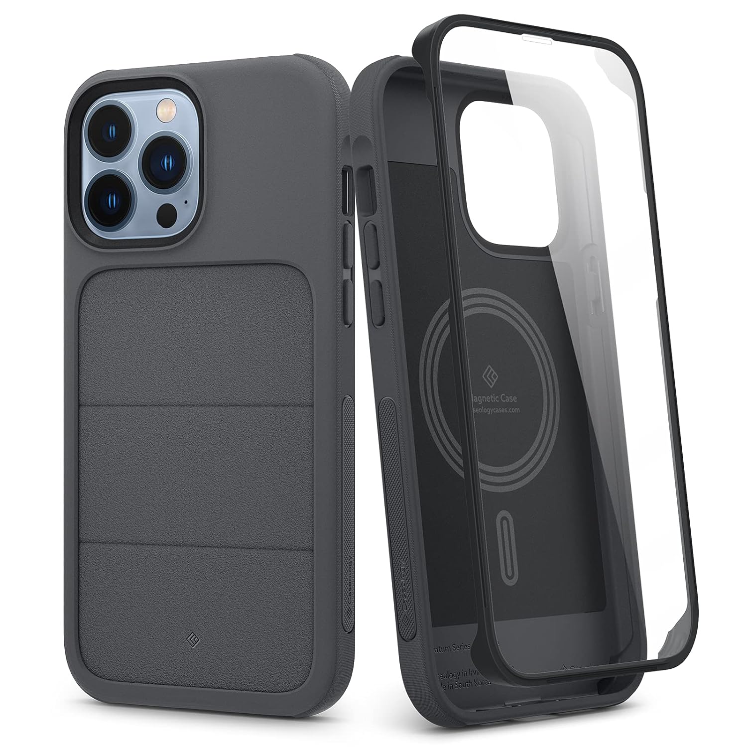 CASEOLOGY By Spigen Stratum 360 Tpu Back Cover Compatible For Iphone 13 Pro Max (Ash Grey) for Smartphone