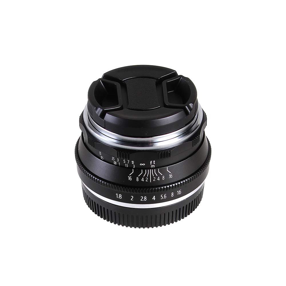 Foto4easy 25mm F1.8 Prime Lens Manual Focus for Sony E-Mount Mirrorless Camera A7 A7II A7R A7RII A7S A7SII A7III A7RIII A6500 A6300 A6000 A5100 A5000