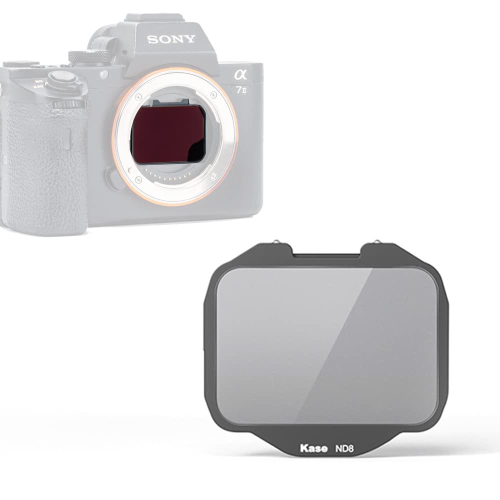 Kase Clip-in ND8 ND0.9 3 Stops Filter,Built-in Camera ND Filter Optical Glass for Sony Alpha Camera A7/A7II/A7III/A7R/A7RII/A7RIII/A7RIV/A7S/A7SII/A7SIII/A9/A9II/FX3