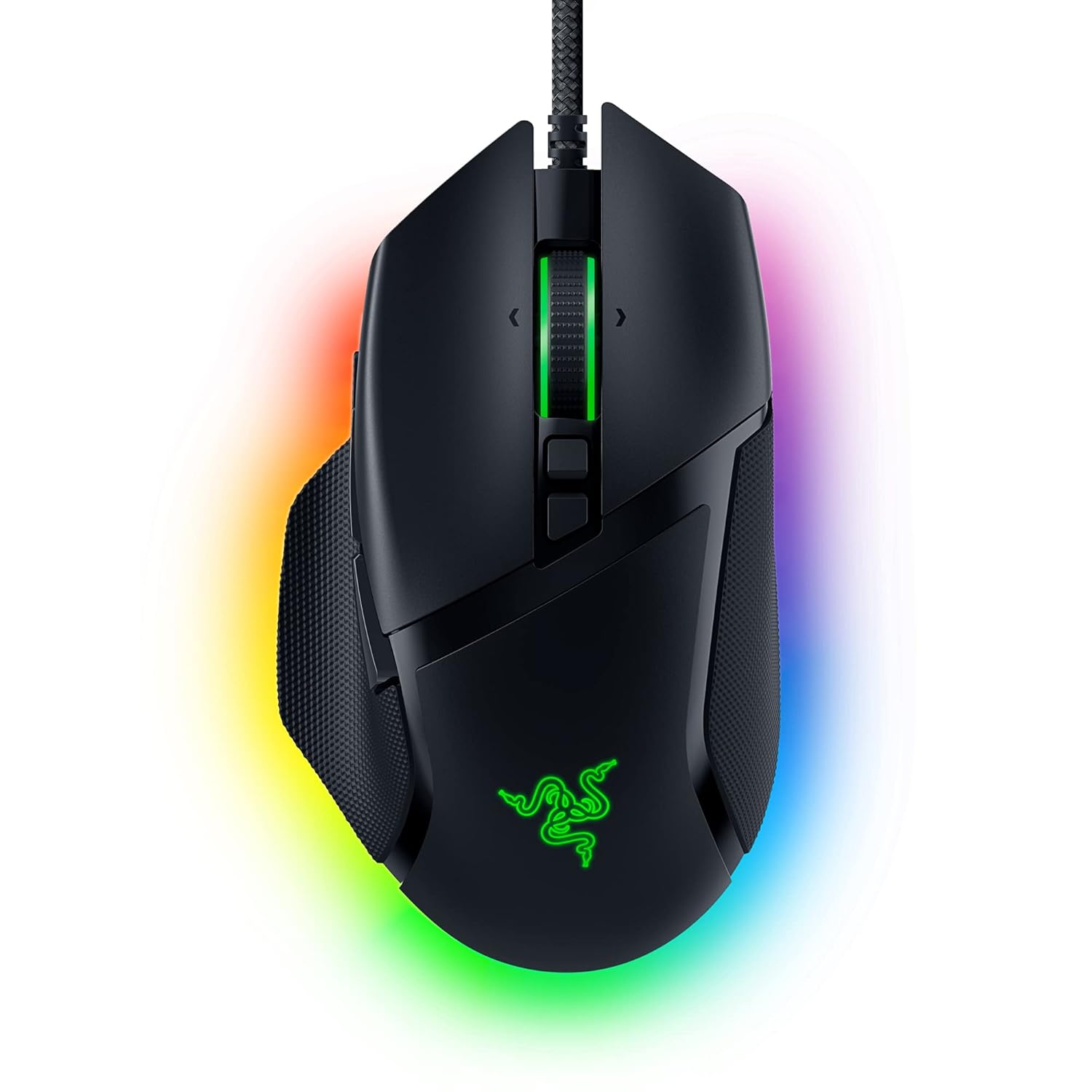 Razer Basilisk V3 Customizable Ergonomic Gaming Mouse: Chroma RGB Lighting – 26K DPI Optical Sensor – 11 Programmable Buttons – HyperScroll Tilt Wheel – Classic Black – RZ01-04000100-R3M6