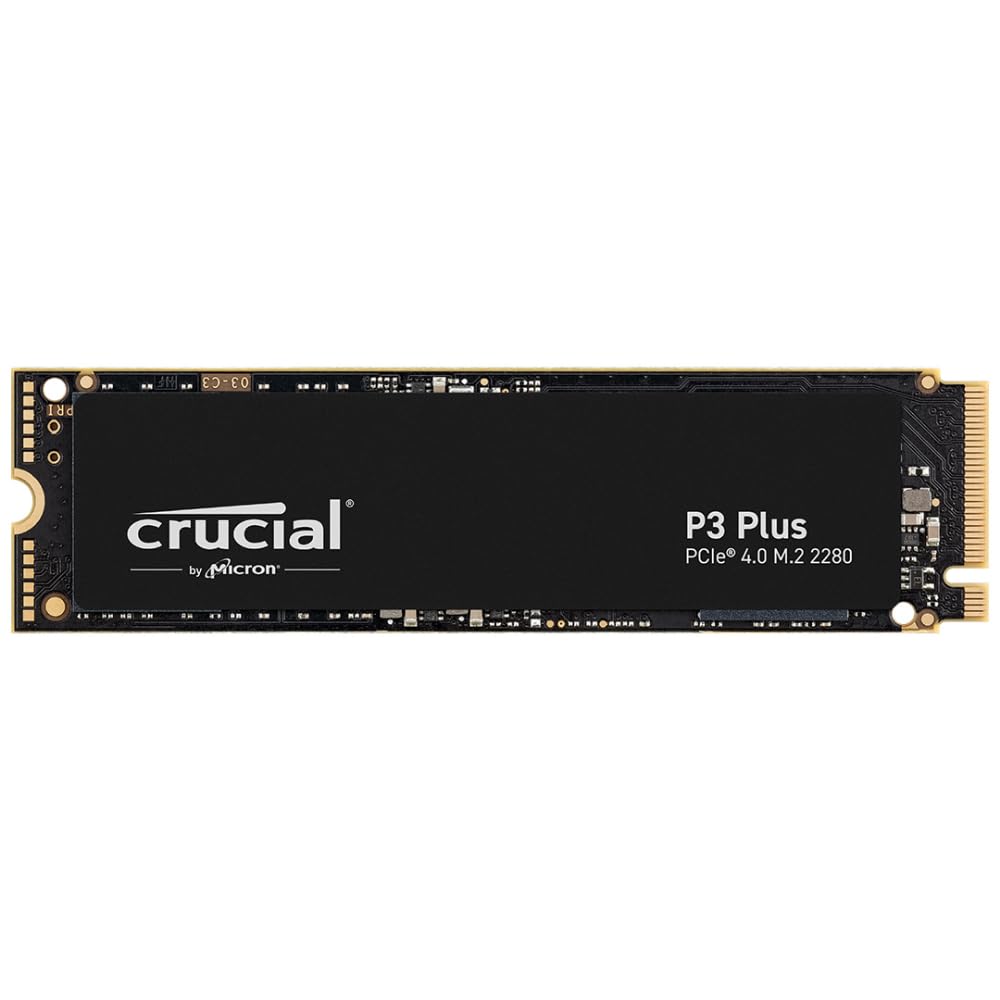 Crucial P3 Plus 1TB PCIe 4.0 3D NAND NVMe M.2 SSD, up to 5000MB/s – CT1000P3PSSD8