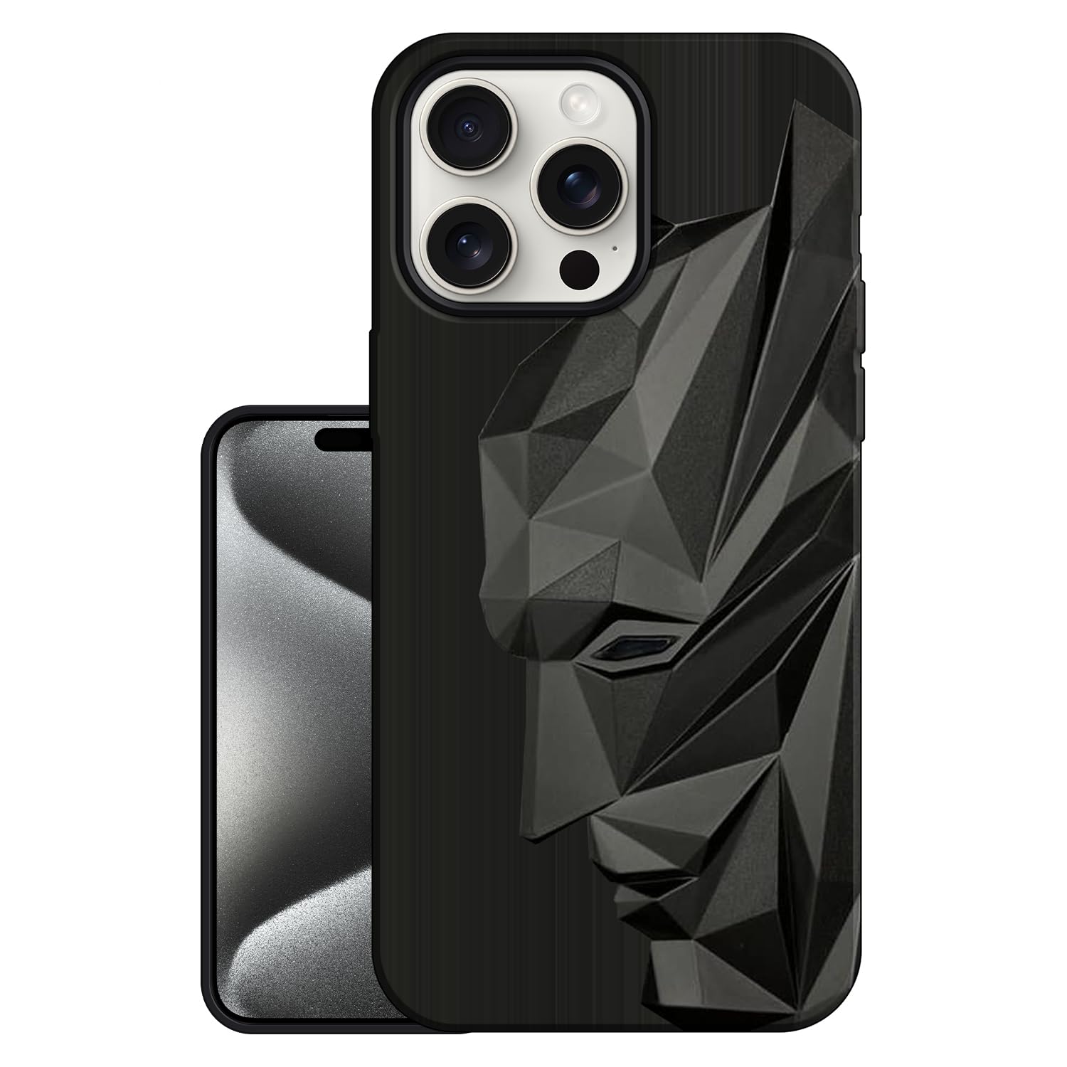 VIDO Exclusive Soft Back Case Cover for iPhone 15 Pro Max (Shock Proof |360 Degree Complete Protection)