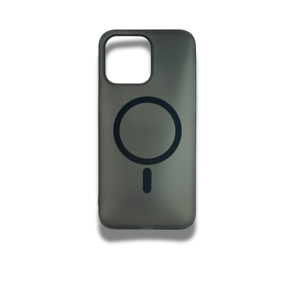 amazon basics Luxury Paper Thin Case Cover for iPhone 15 Pro Max | Matte Finish | Compatible with magsafe | (Black, iPhone 15 Pro Max)