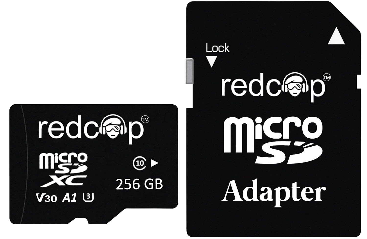 redcop MicroSDXC Memory Card 256GB with Full Size Adapter – Upto 150MB/s |Class 10 UHS-3 V30 A2| 5 Year Warranty |High-Speed Storage Sd Card for Smartphones, Cameras, Laptops, Gaming Devices & Drones