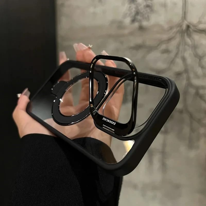 Magnetic Clear Case for iPhone 15 Pro | Metal Ring Stand | Camera Lens Protector Rings | Shockproof Hard PC Back | Mag-Safe Compatible | TPU Bumper – Black Magnetic Clear Case for iPhone 15 Pro | Metal Ring Stand | Camera Lens Protector Rings | Shockproof Hard PC Back | Mag-Safe Compatible | TPU Bumper – Black