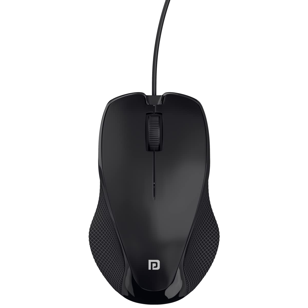 Portronics Toad 101 Wired Optical Mouse with 1200 DPI, Plug & Play, Hi-Optical Tracking, 1.25M Cable Length, 30Lakhs Click Life(Black)