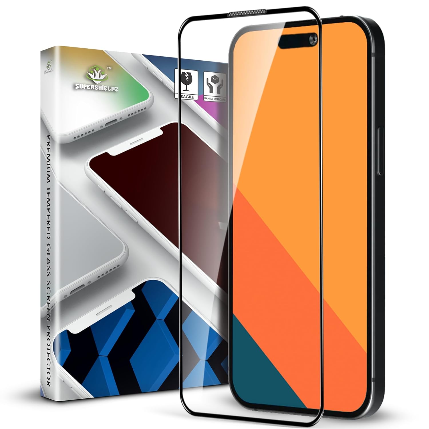 Supershieldz NeoGuard HD+ Tempered Glass Screen Protector Guard for iPhone 15 Pro, 9H Hardness, Anti-Static, Case-Friendly, Easy Installation Kit – 1 Pack Supershieldz NeoGuard HD+ Tempered Glass Screen Protector Guard for iPhone 15 Pro, 9H Hardness, Anti-Static, Case-Friendly, Easy Installation Kit – 1 Pack