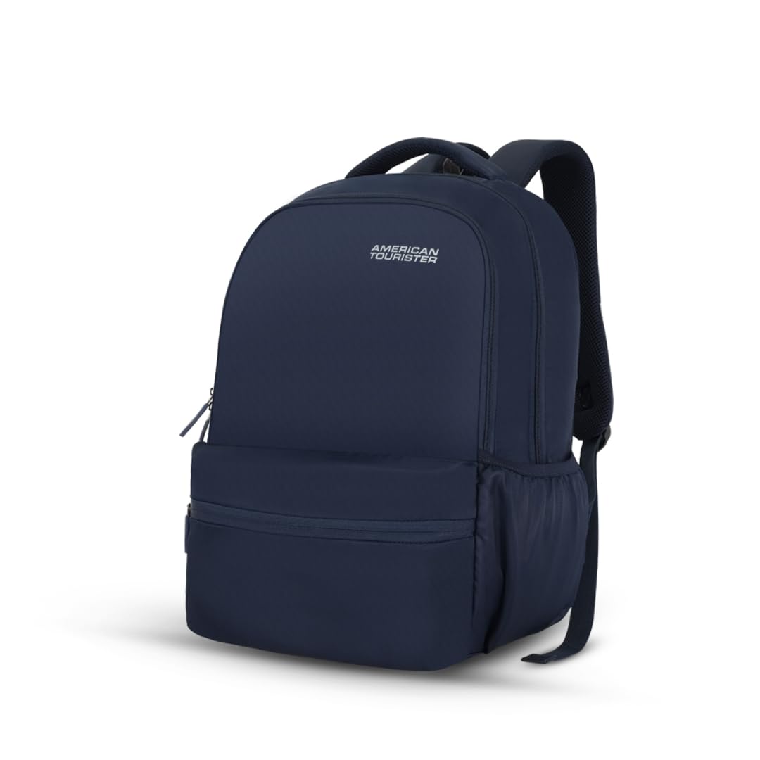 American Tourister Lex Style 01, 31L & 17″ Inch Laptop Backpack for College & Office with Front Organizer, Backpack bag for Man & Women – Navy