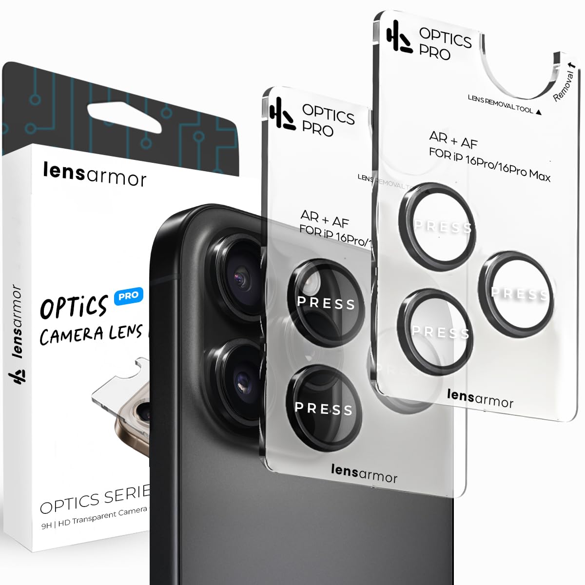 Compatible with iPhone 15 Pro & iPhone 15 Pro Max Black Titanium Camera Lens Protector (2-Pack) – Premium 9H Tempered Glass, Military-Grade Anti-Scratch, Camera Ring Lens Guard Compatible with iPhone 15 Pro & iPhone 15 Pro Max Black Titanium Camera Lens Protector (2-Pack) – Premium 9H Tempered Glass, Military-Grade Anti-Scratch, Camera Ring Lens Guard