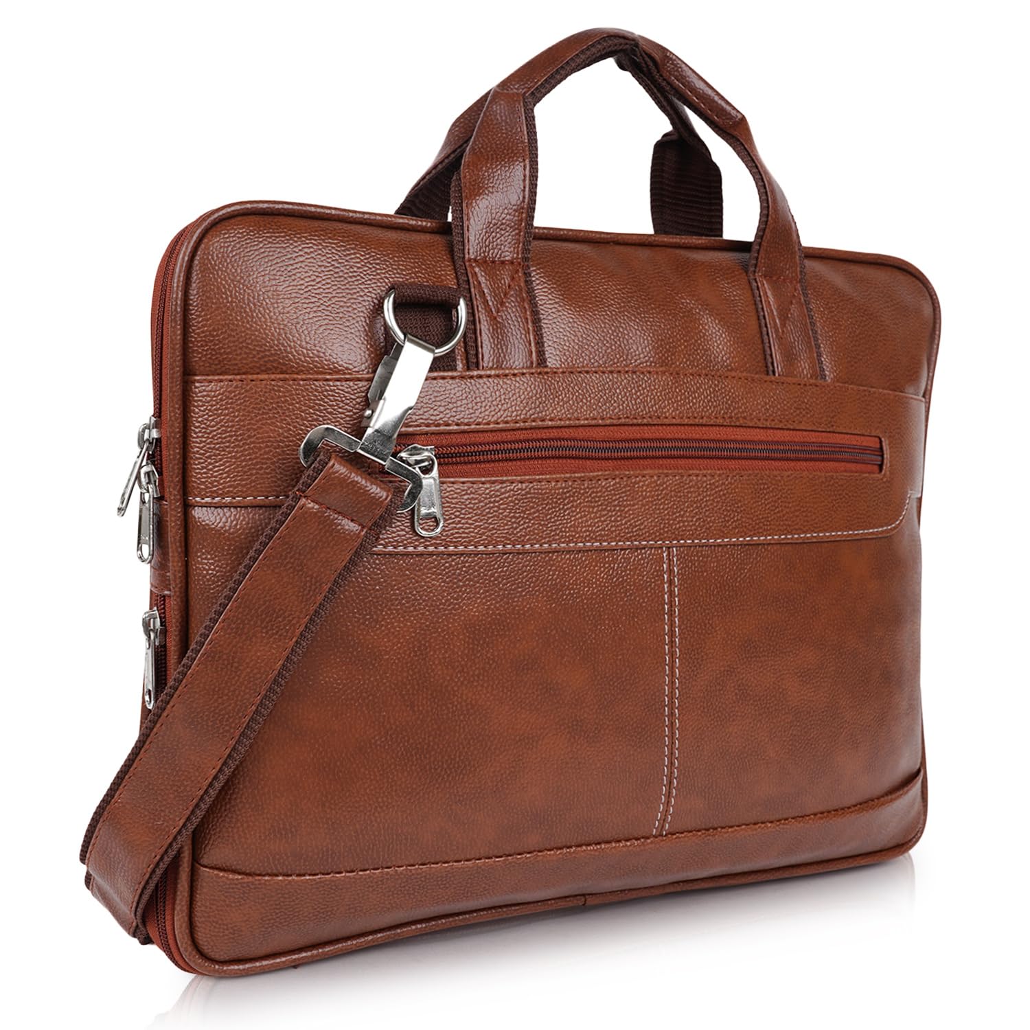 Martucci Laptop Messenger Bag – Laptop Bag for Men, PU Leather Expandable,Multiple Organisers,Detachable Unisex Formal/Casual/Office Use Hand Bag,Supports Laptop Upto 15.6 inches (Tan) Martucci Laptop Messenger Bag – Laptop Bag for Men, PU Leather Expandable,Multiple Organisers,Detachable Unisex Formal/Casual/Office Use Hand Bag,Supports Laptop Upto 15.6 inches (Tan)