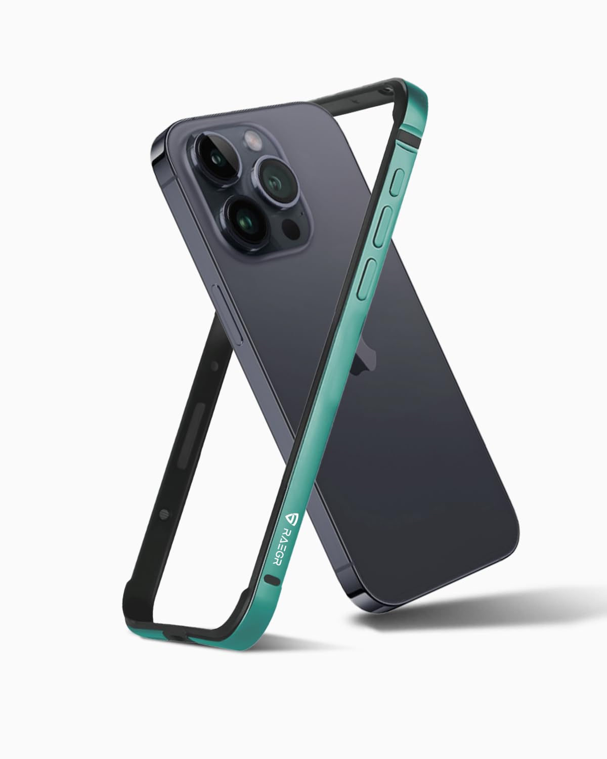 RAEGR Phone Case | Anodized Aluminum Bumper | Supports Mag-Safe Wireless Charging | Edge Armor Protective Minimal Case Compatible with iPhone 15 Pro (6.1-Inch) (2023) – Green RG10515 RAEGR Phone Case | Anodized Aluminum Bumper | Supports Mag-Safe Wireless Charging | Edge Armor Protective Minimal Case Compatible with iPhone 15 Pro (6.1-Inch) (2023) – Green RG10515
