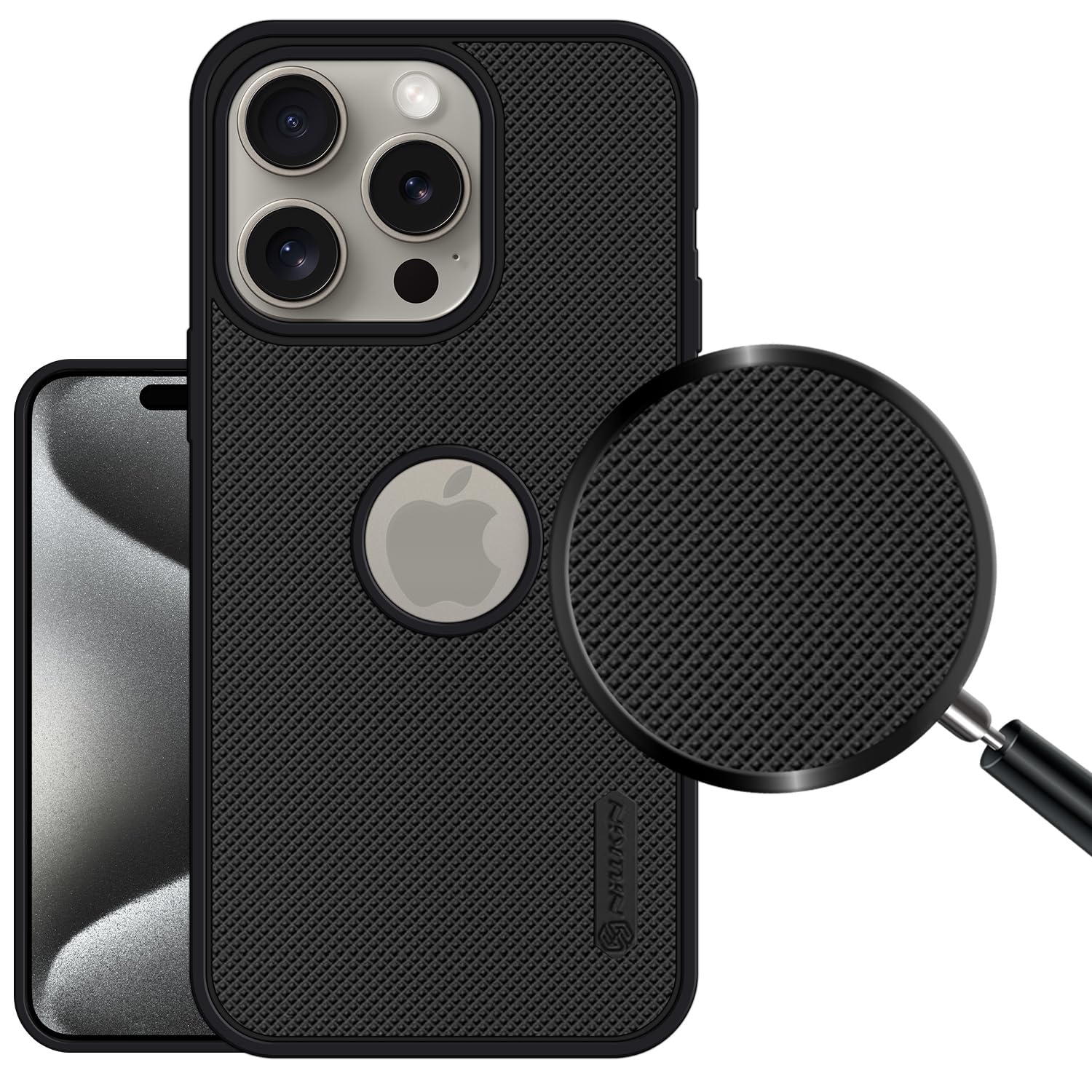 VIDO Super Frosted Raised Camera Protect Soft Back Case Cover for iPhone 15 Pro