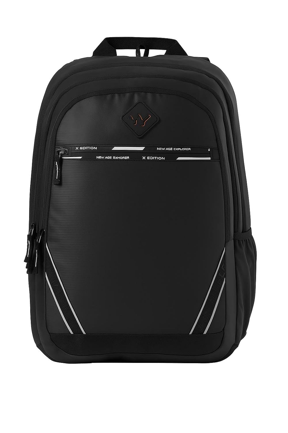 Wildcraft Dark Edition 45 L Professional Laptop Backpack for Men & Women | Fits 15.6 inch Laptop | Padded Shoulder Straps, Multi Compartments, Anti-Theft Zippers | Business Travel Bag | Dark Black