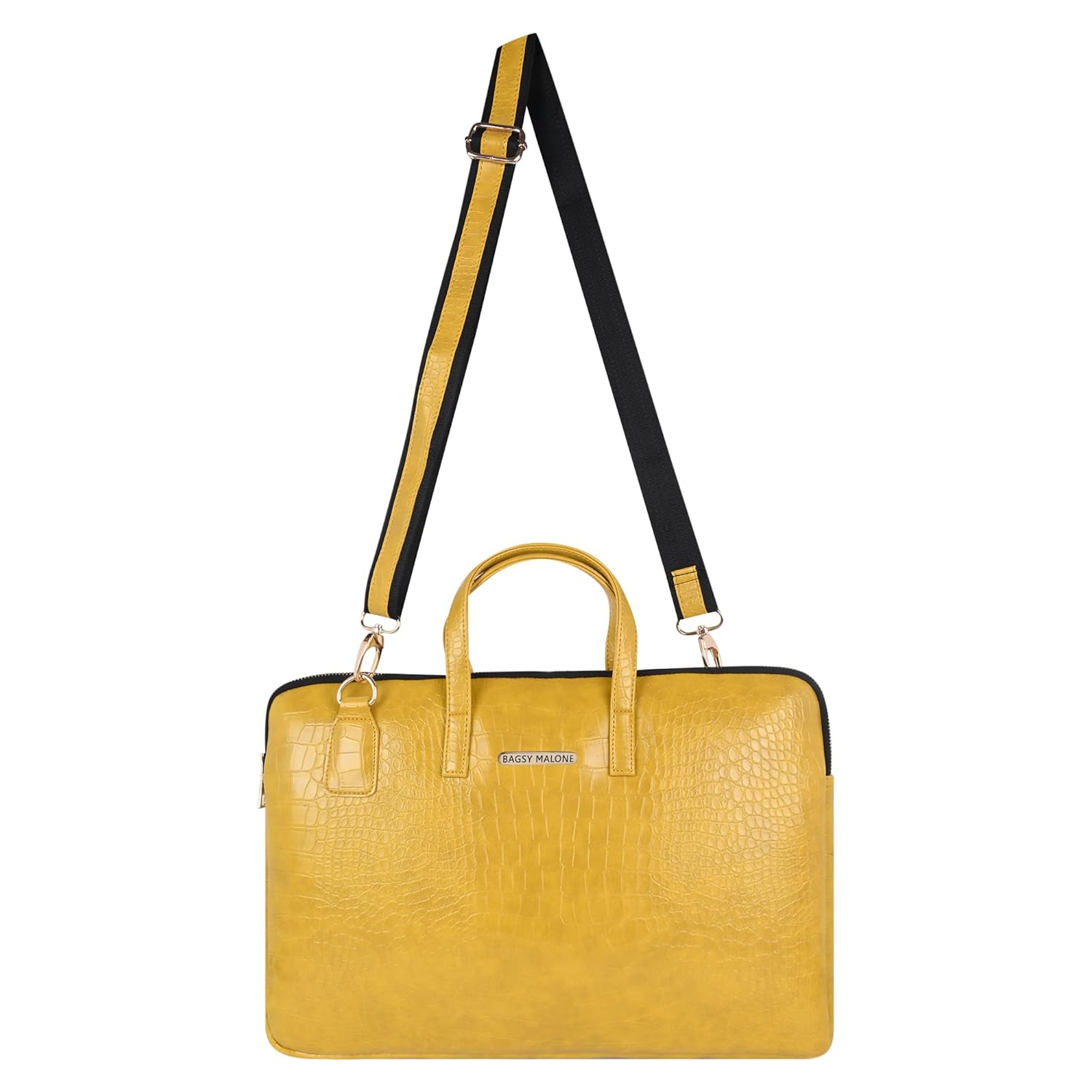 Bagsy Malone Unisex Laptop Bag MacBook INoteBook ITablet Laptop Upto 16 Inch | Handbags with Briefcase Handle & Crossbody Strap