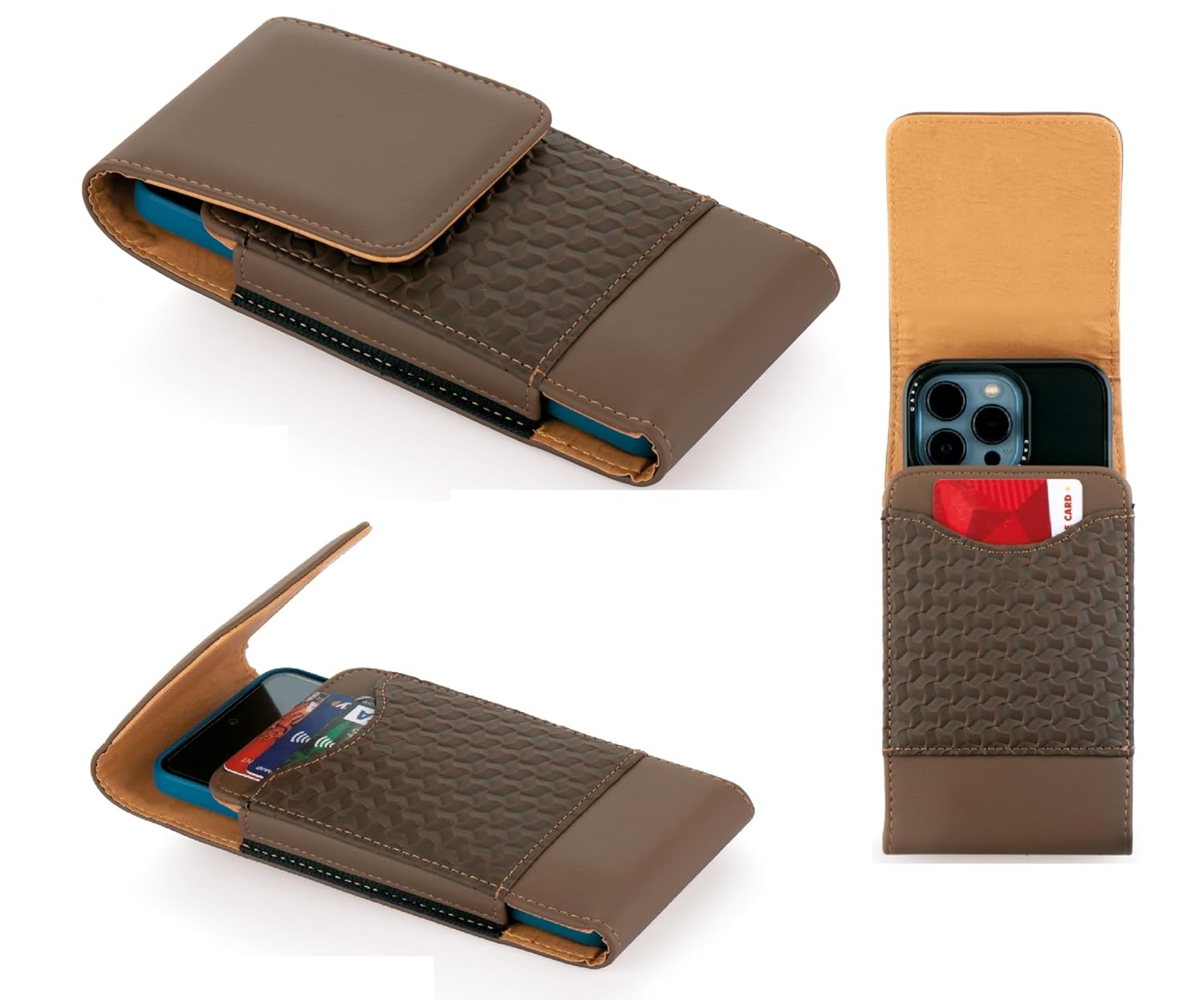 HARITECH Leather Protective Phone Pouch Case with Card Slot Compatible for iPhone 15 Pro Max/iPhone 15 Plus/iPhone 15 Max (6.7 Inch) (Brown) HARITECH Leather Protective Phone Pouch Case with Card Slot Compatible for iPhone 15 Pro Max/iPhone 15 Plus/iPhone 15 Max (6.7 Inch) (Brown)