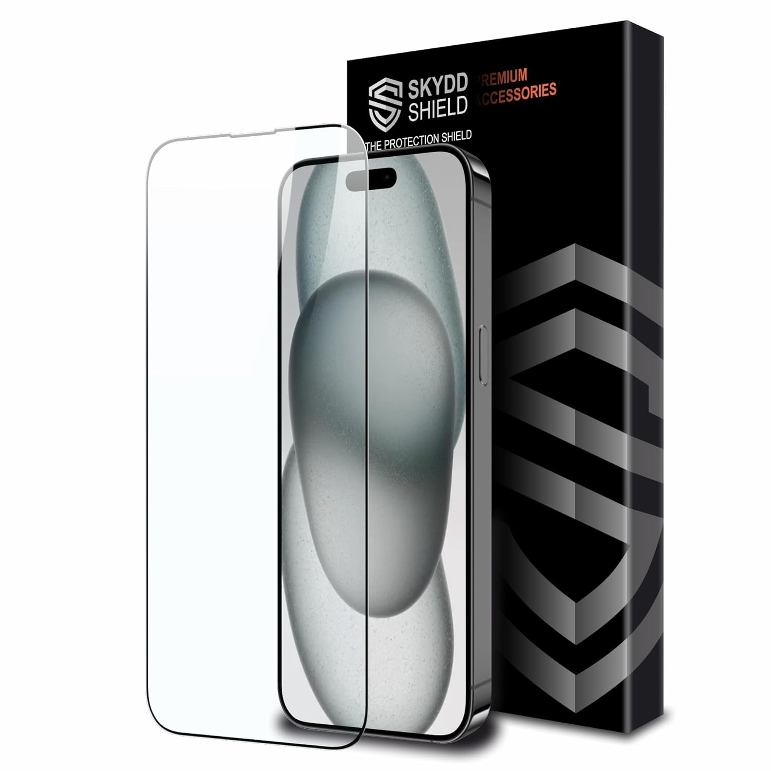 Military-Grade Gorilla Tempered Glass For iPhone 16 Plus and iPhone 15 Plus (6.7 Inch) With Installation Kit | Edge to Edge Coverage | Black