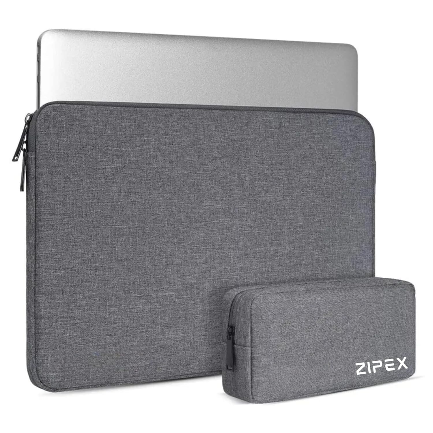 Photon 15 Inch to 15.6″ Inches Laptop Case with Charger Pouch | Waterproof Laptop Sleeve | Laptop Cover Bag, Grey