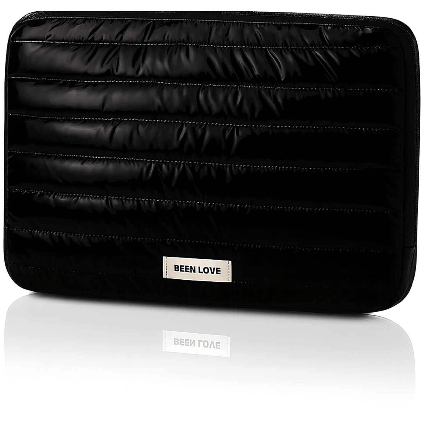 House of Quirk Laptop Sleeve Bag 13-14 Inch | Fashion Waterproof Soft Laptop Sleeve Case for Women & Girls | Lightweight Protective Computer Bag for Office, School & Travel (Black)