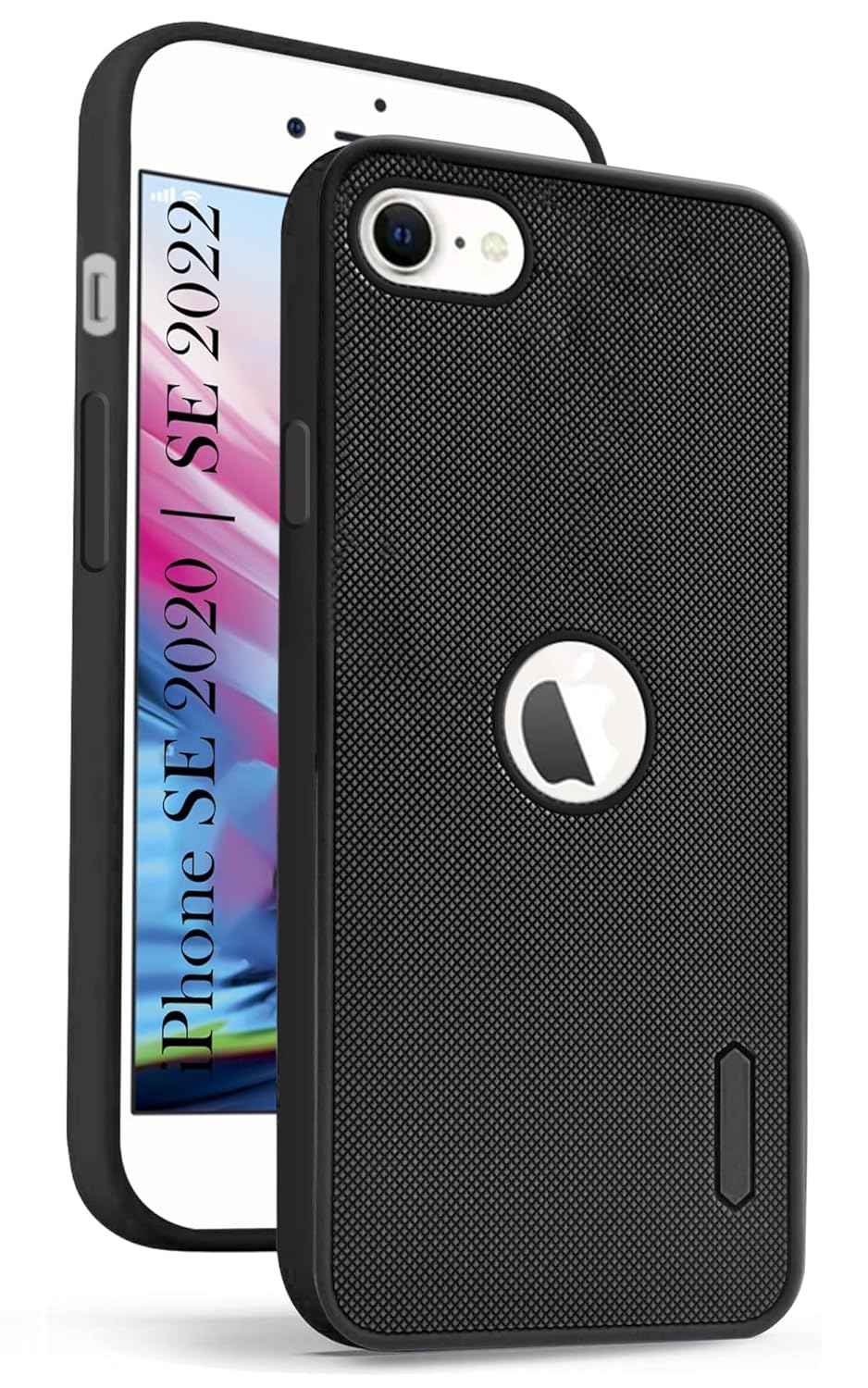 Jkobi Rubberised Back Cover Case for Apple iPhone SE 2020 | SE 2022 (Textured Grip Design | Micro-Fiber Cloth Inside | Slim and Light Weight | Soft Touch and Feel)