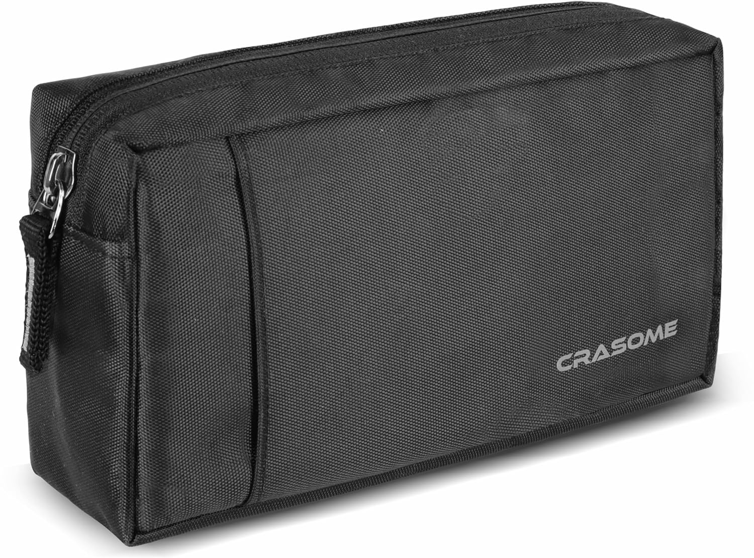 Polyester Storage Organizer Gadget Pouch for USB Cable, Earphone, Power Bank, Charger, Hard Disk, Pen Drive, Travel Gadgets Organiser Bag, Laptop Charger Pouch (CP1-Black)