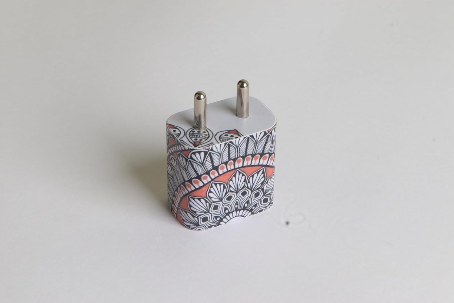 Mandala Art Skin Wrap for Apple 20W Charger | Premium Vinyl Cover | Scratch Resistant | Easy Apply & Remove | Stylish Protective Skin