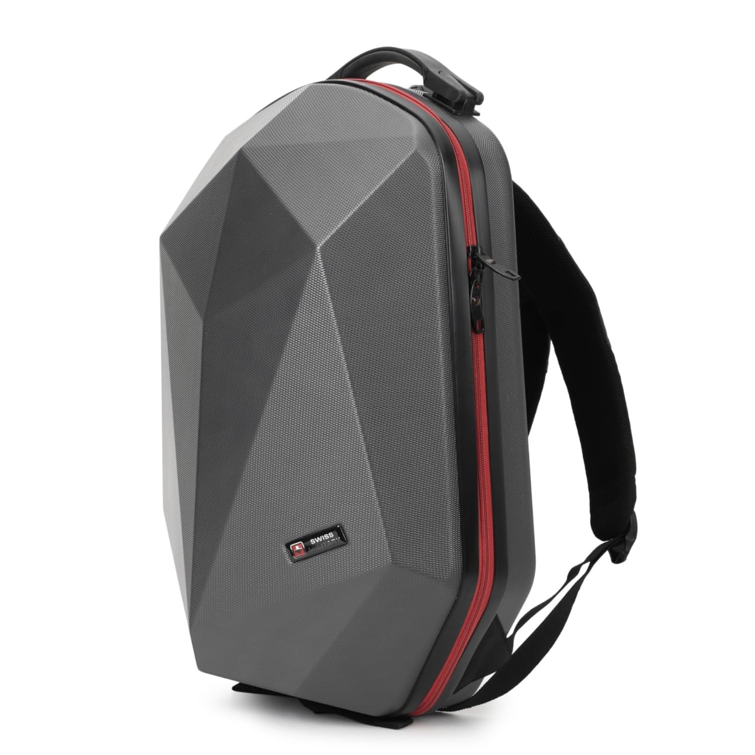 SWISS MILITARY Hard Shell Backpack for Men Women, Alien Series ABS Hardshell, Travel Laptop Bag Fits Up to 15.6 Inch, Stylish Office College School Backpack, Durable & Lightweight