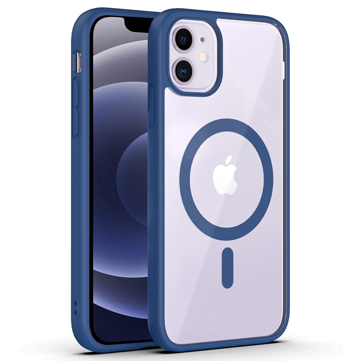 Zapcase Back Case Cover for iPhone 12 Mini/iPhone 13 Mini | Compatible for iPhone 12 Mini/iPhone 13 Mini Back Cover | Scratch-Resistant Back Cover | Navy Blue