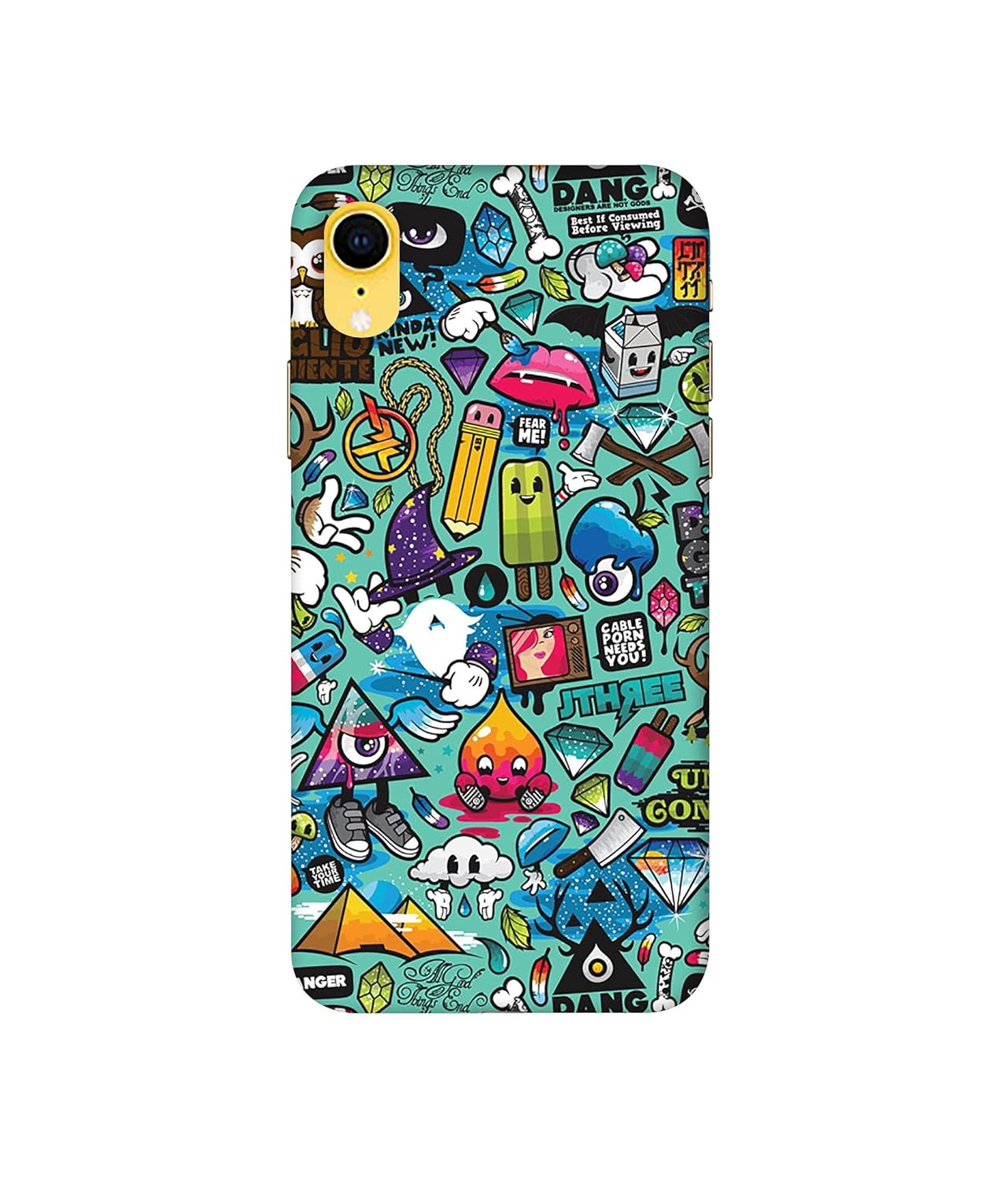 Basic Case for Apple iPhone XR (Plastic_Multicolor)