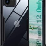 CaseGarrage Non-Yellowing Clear Case for Apple iPhone 12 | Transparent Shockproof Slim Fit Back Cover with Camera Protection | Hard PC + Soft TPU (18226)