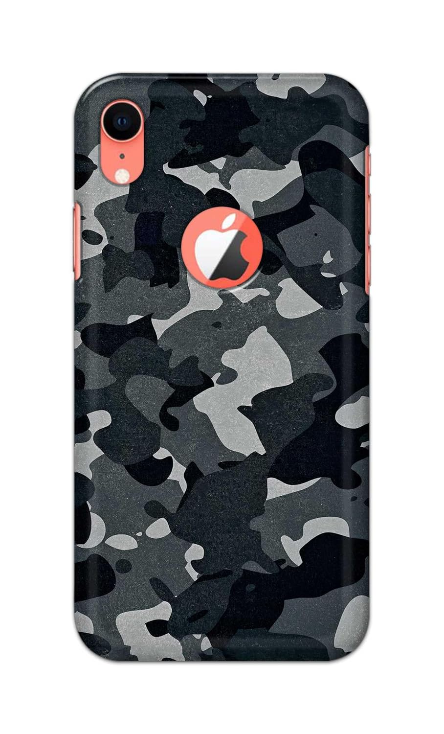 Printed Hard Back Cover for Apple iPhone XR Logo View Back Cover (Camouflage -P2) -190724(CW)