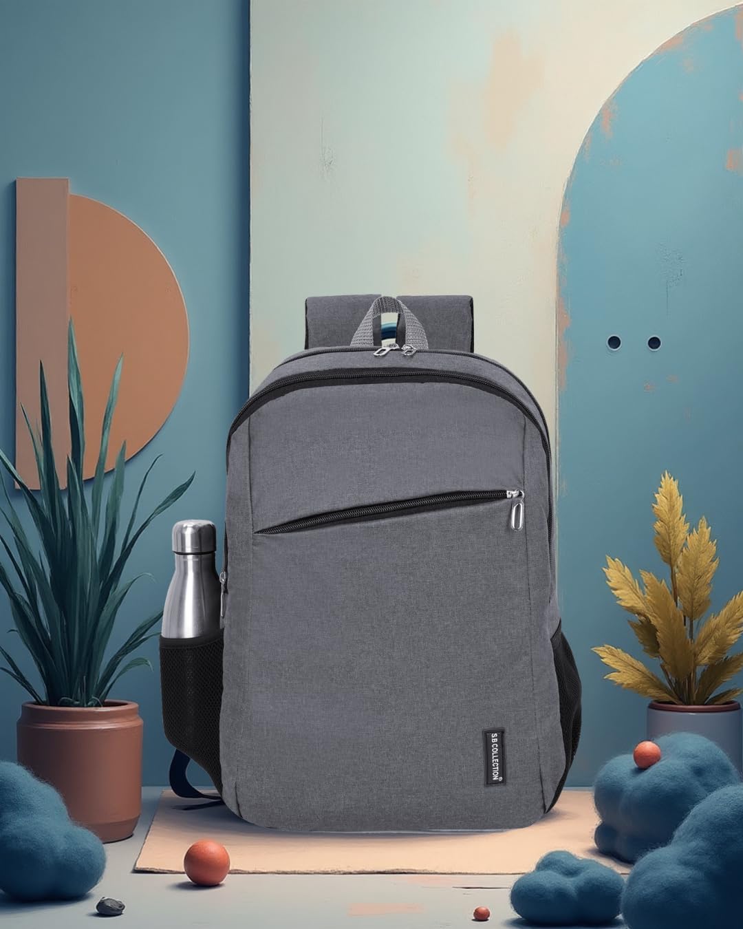 SB COLLECTION True Laptop Backpack, Polyester, Medium 30L, Water Resistant, Multi-Compartment, for Travel and Office