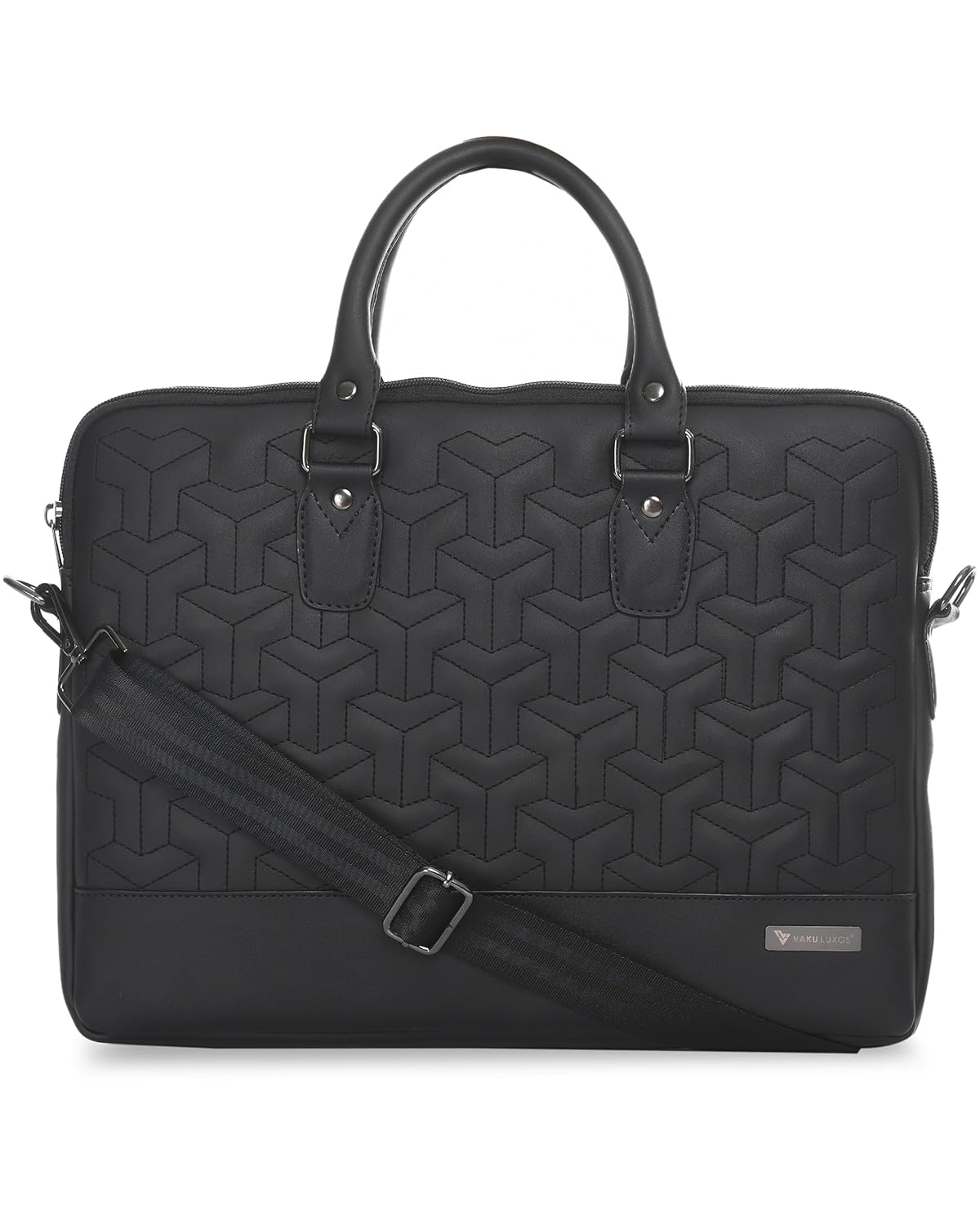 Vaku Luxos® Ramona 15 Inch Laptop Bag Leather Collection Messenger Organizer Shoulder Sling Office Bag for Men & Women With Adjustable Strap for Laptop and MacBook up to 15″ (Black) Vaku Luxos® Ramona 15 Inch Laptop Bag Leather Collection Messenger Organizer Shoulder Sling Office Bag for Men & Women With Adjustable Strap for Laptop and MacBook up to 15″ (Black)