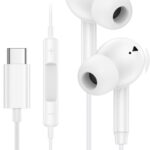 Earphones for iPhone Type-C Wired Earphones | Hi-Fi Sound, Built-in Mic & Volume Control | Compatible with iPhone 15, 16, 17, 17 Pro, iPad & All Type-C Device