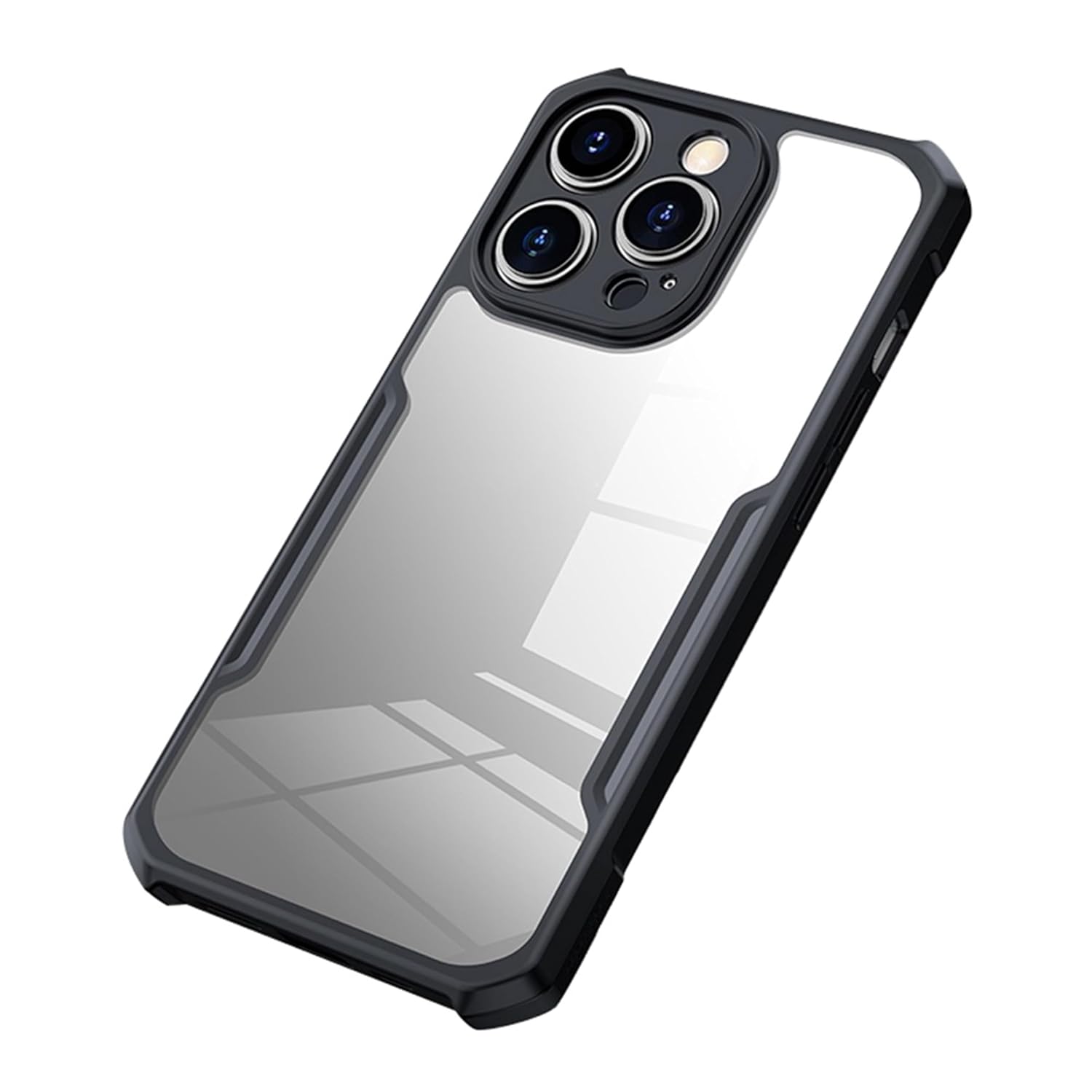 MobiSpif Anti-Yellow Transparent Back Cover for iPhone 14 Pro | Hybrid Armor Clear Case | Non-Yellowing Hard PC + Soft TPU Slim Fit Cover (18226)